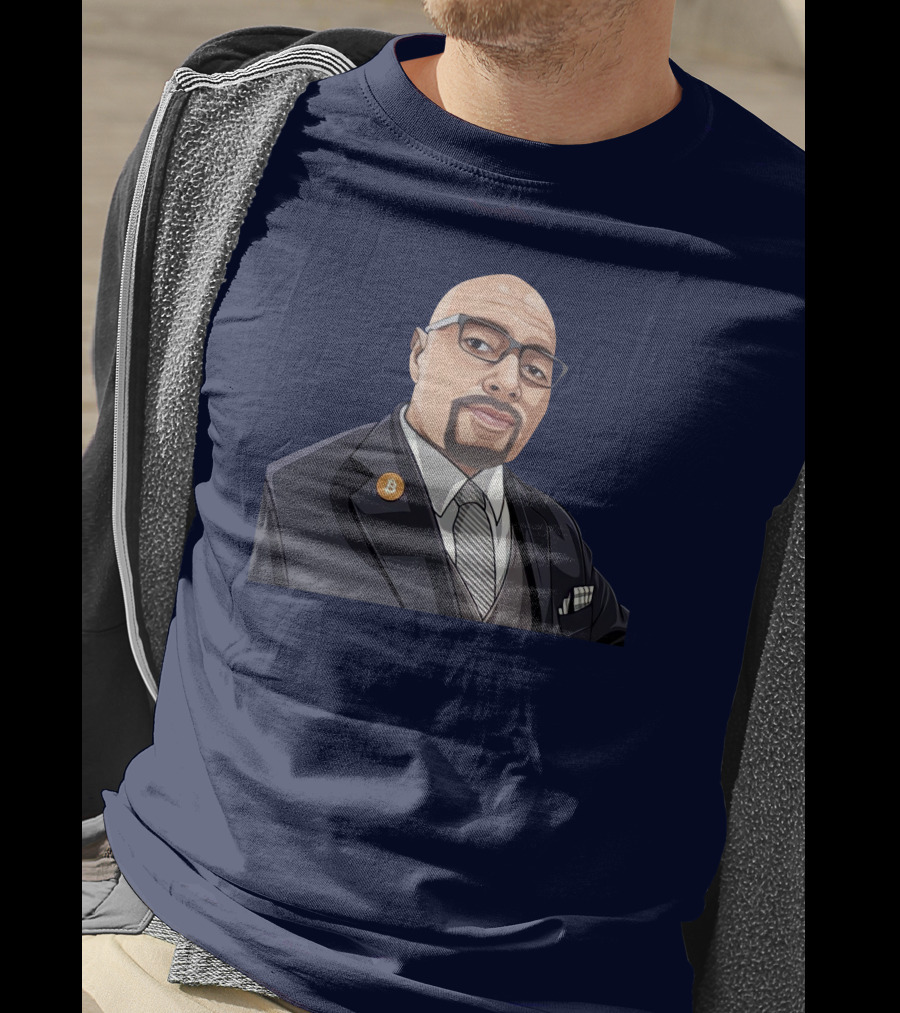 Lord Fusitu'a Bitcoin Enamel Pin Suit And Tie T-Shirt