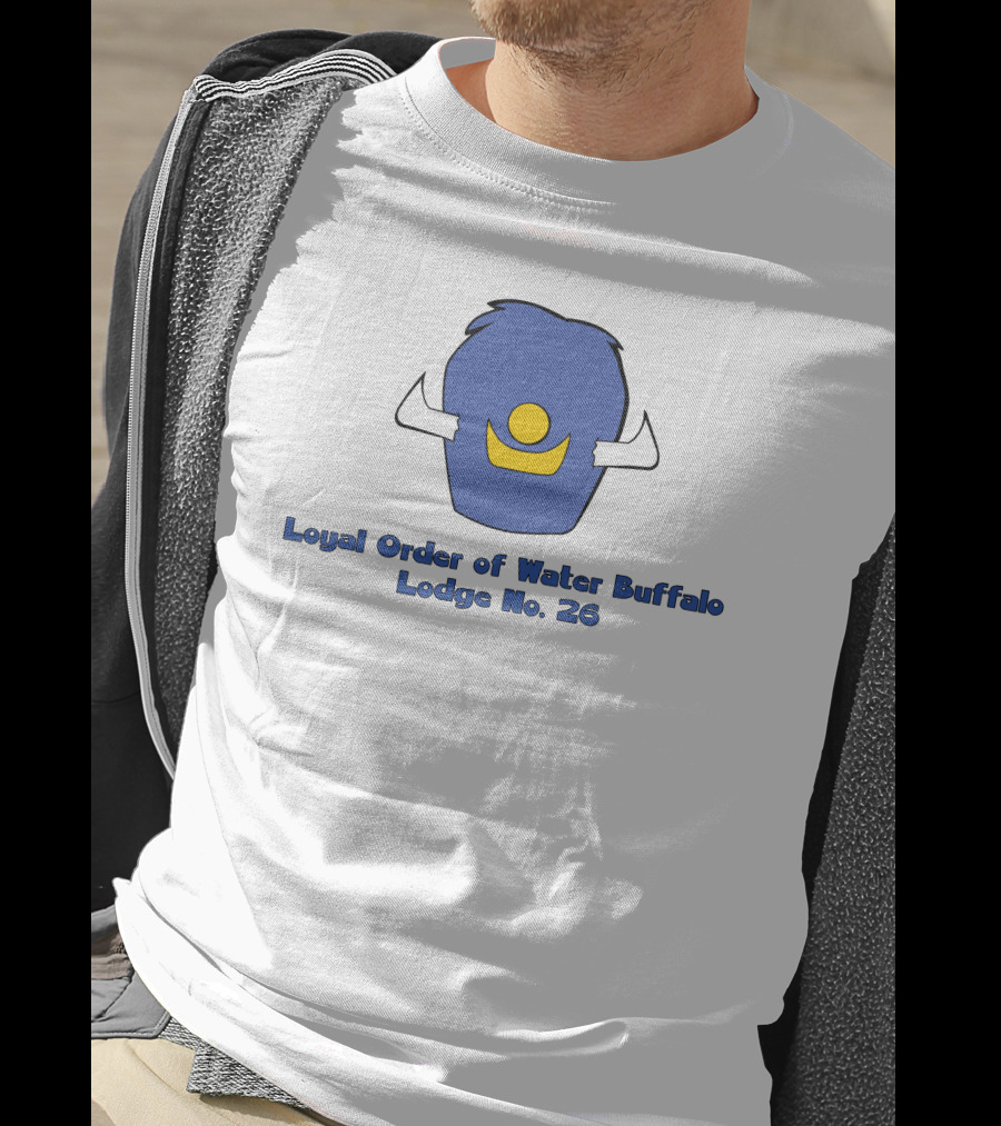 Loyal Order Of Water Buffalo Lodge No 26 Flintstones Club Emblem T-Shirt