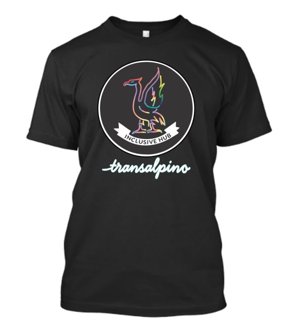 Transalpino Inclusive Hub Colorful Bird Emblem T-Shirt