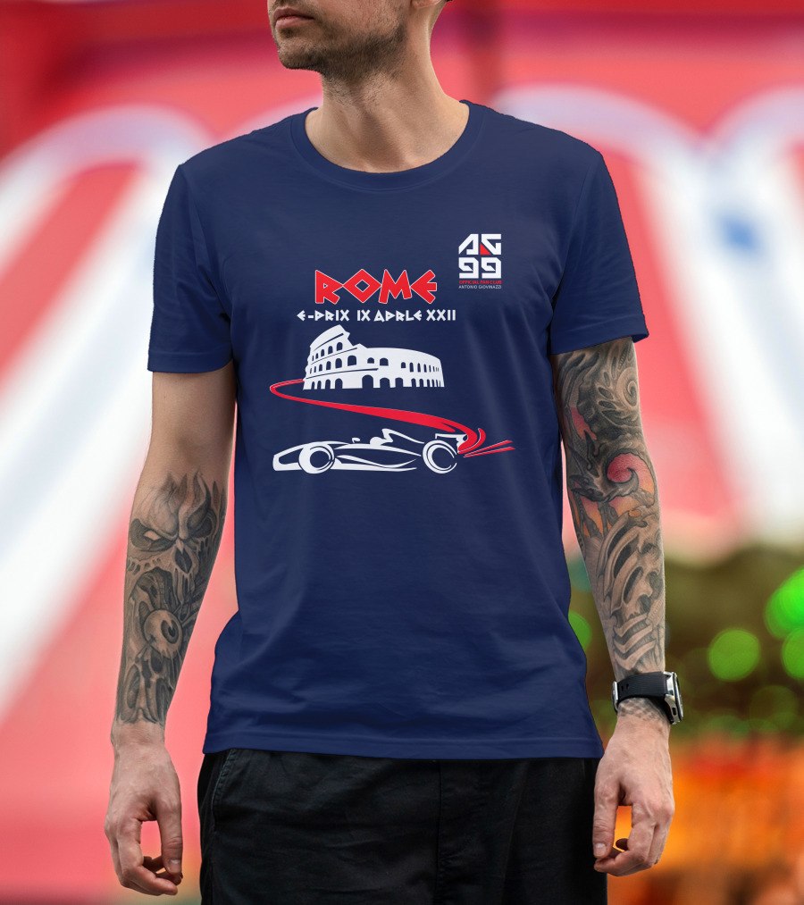 Rome E-Prix IX Aprile XXII AG99 Official Fan Club Antonio Giovinazzi T-Shirt