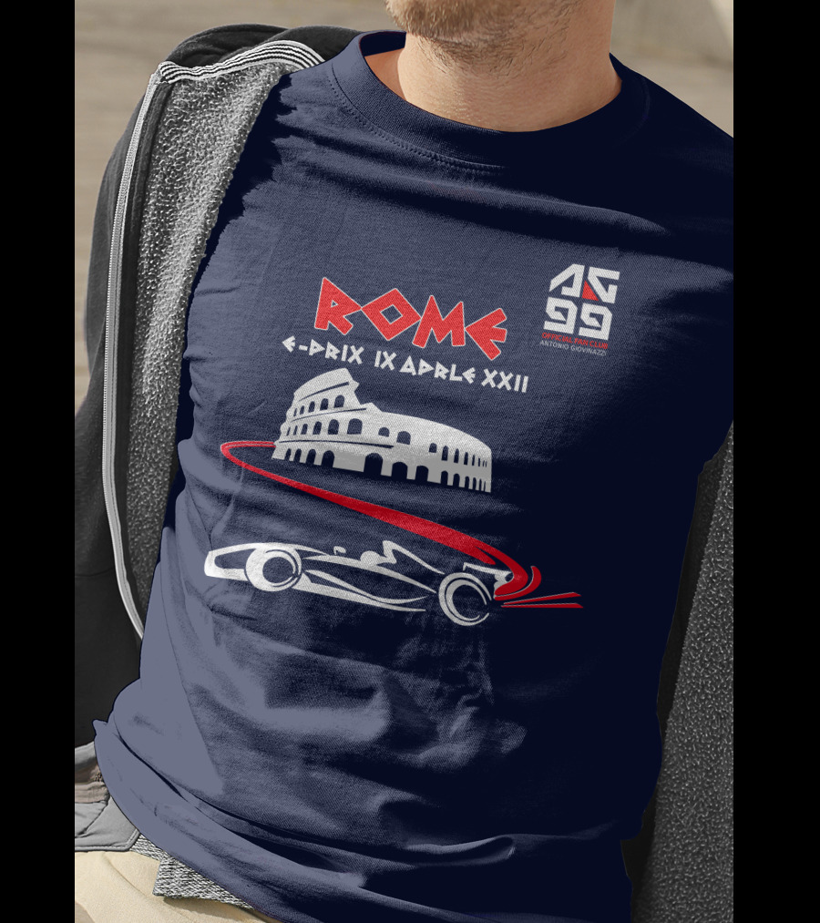Rome E-Prix IX Aprile XXII AG99 Official Fan Club Antonio Giovinazzi T-Shirt