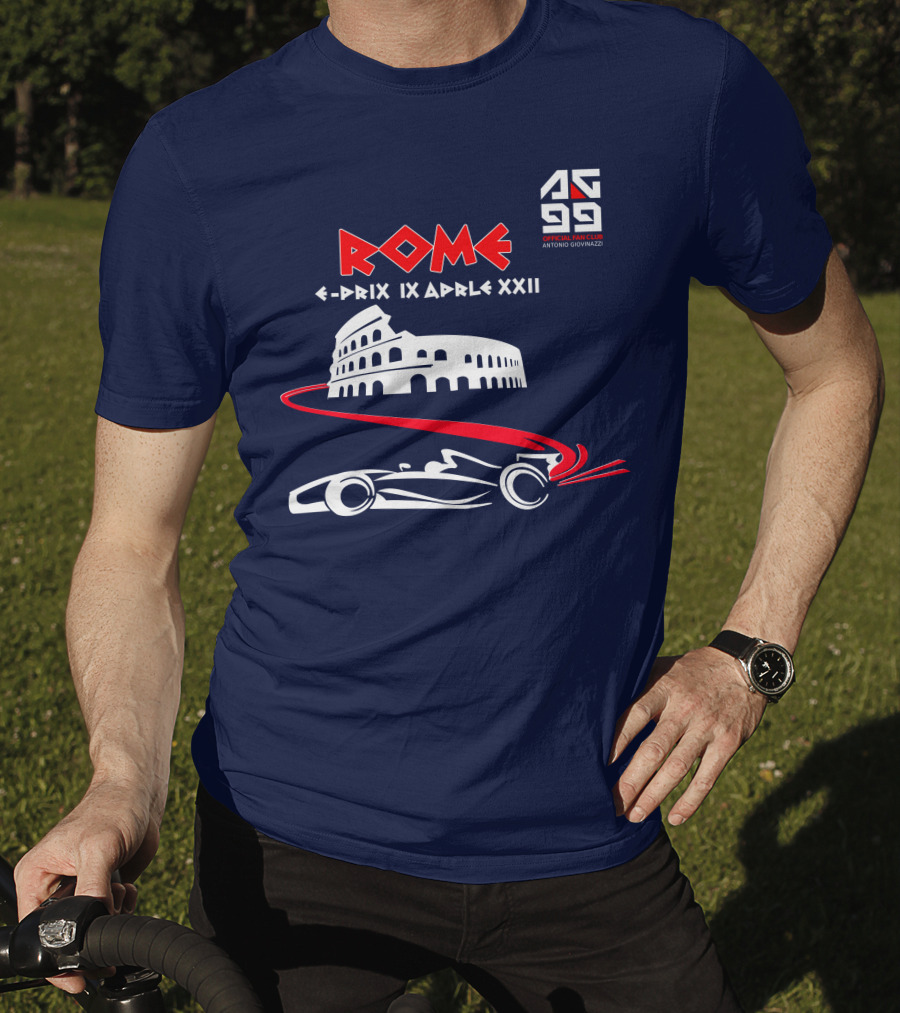 Rome E-Prix IX Aprile XXII AG99 Official Fan Club Antonio Giovinazzi T-Shirt