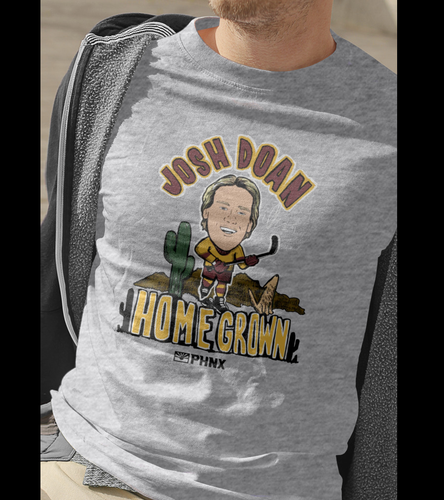 Josh Doan Homegrown PHNX Cactus Desert Hockey T-Shirt