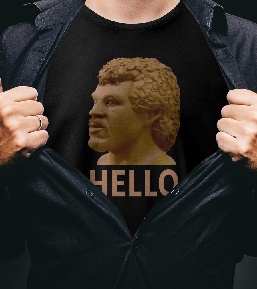 Andre Dawson Hello Funny Sculpture Bust T-Shirt
