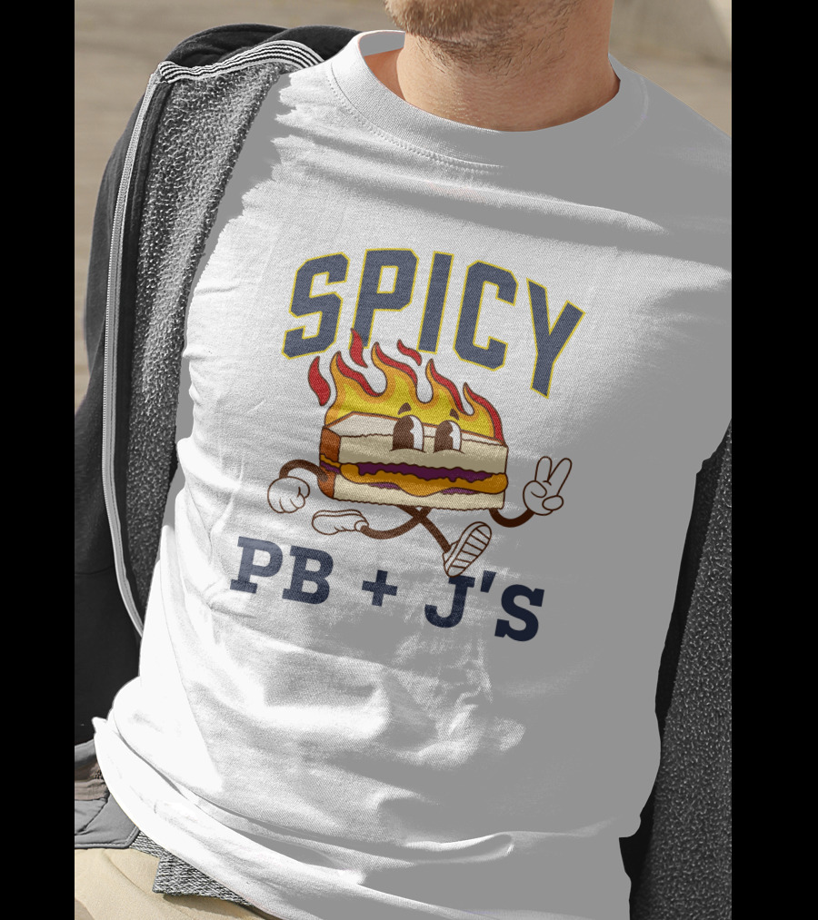 Spicy PB + J's Flaming Sandwich Character T-Shirt