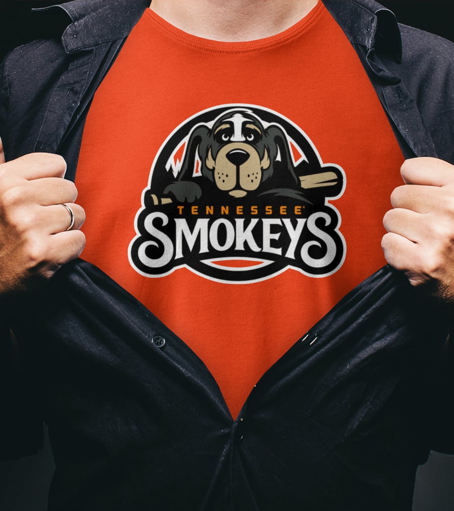 Tennessee Smokeys Baseball Team Mascot T-Shirt