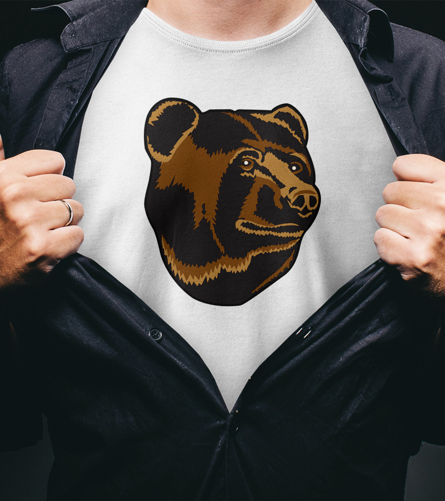 Boston Bruins Bear Head Emblem T-Shirt