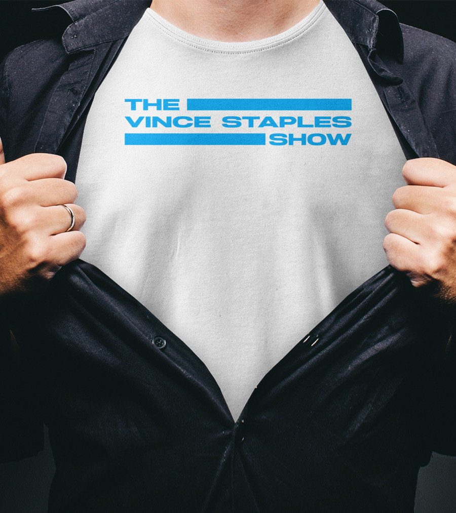 THE VINCE STAPLES SHOW Blue Text T-Shirt