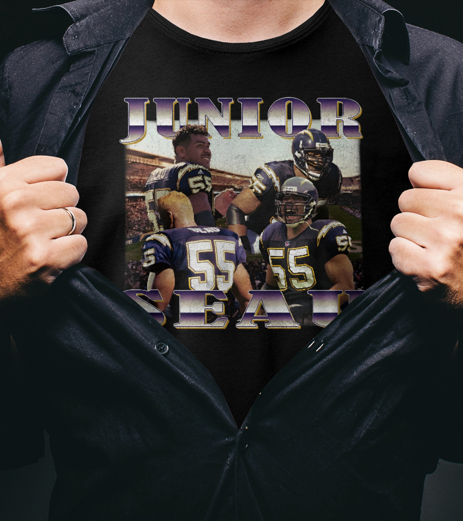 Junior Seau Los Angeles Chargers NFL Legend 55 T-Shirt