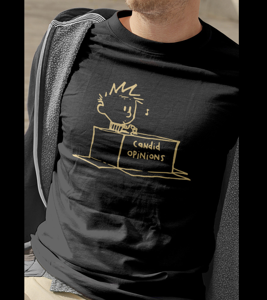 Calvin And Hobbes Candid Opinions Booth T-Shirt