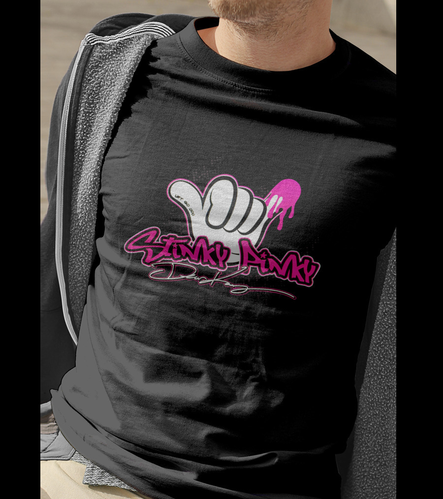 Stinky Pinky Disco Dean Let Go Dripping Hand T-Shirt