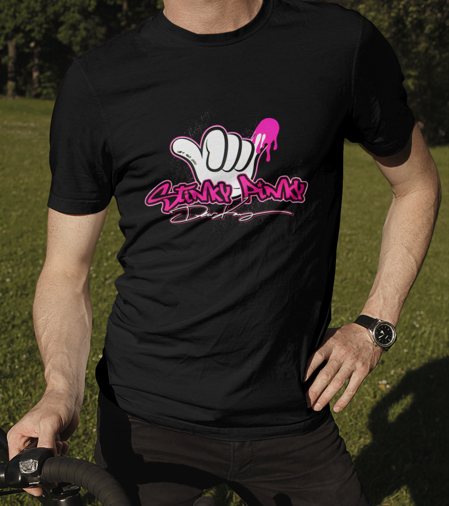 Stinky Pinky Disco Dean Let Go Dripping Hand T-Shirt