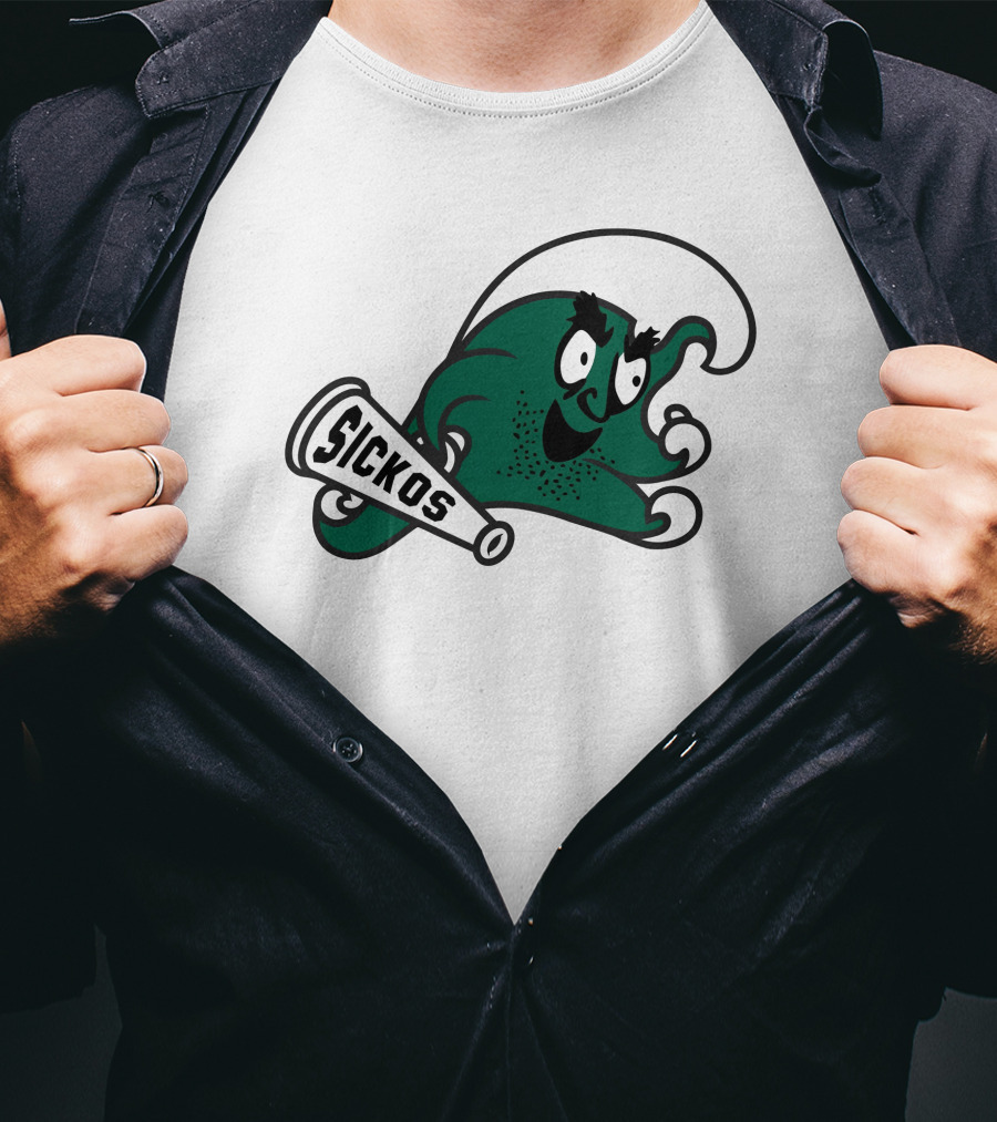 Sickos Committee Mascot Waving A Megaphone T-Shirt