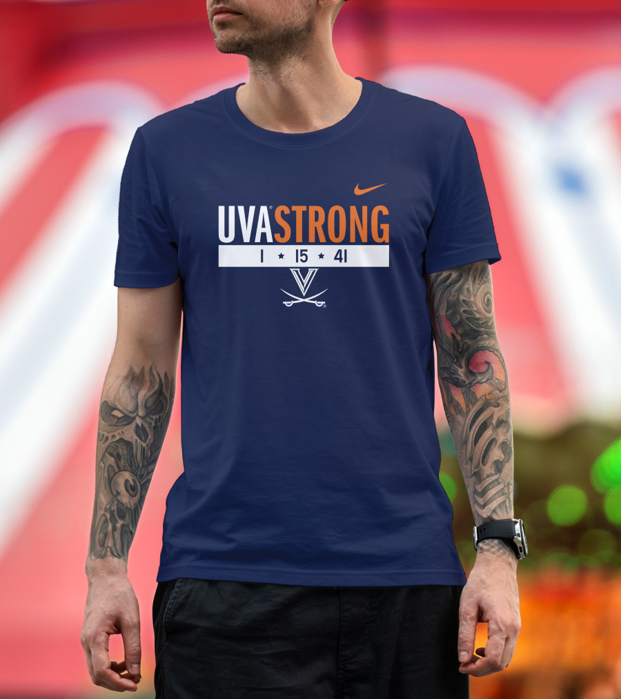UVA Strong 1 15 41 Basketball Virginia Cavaliers T-Shirt