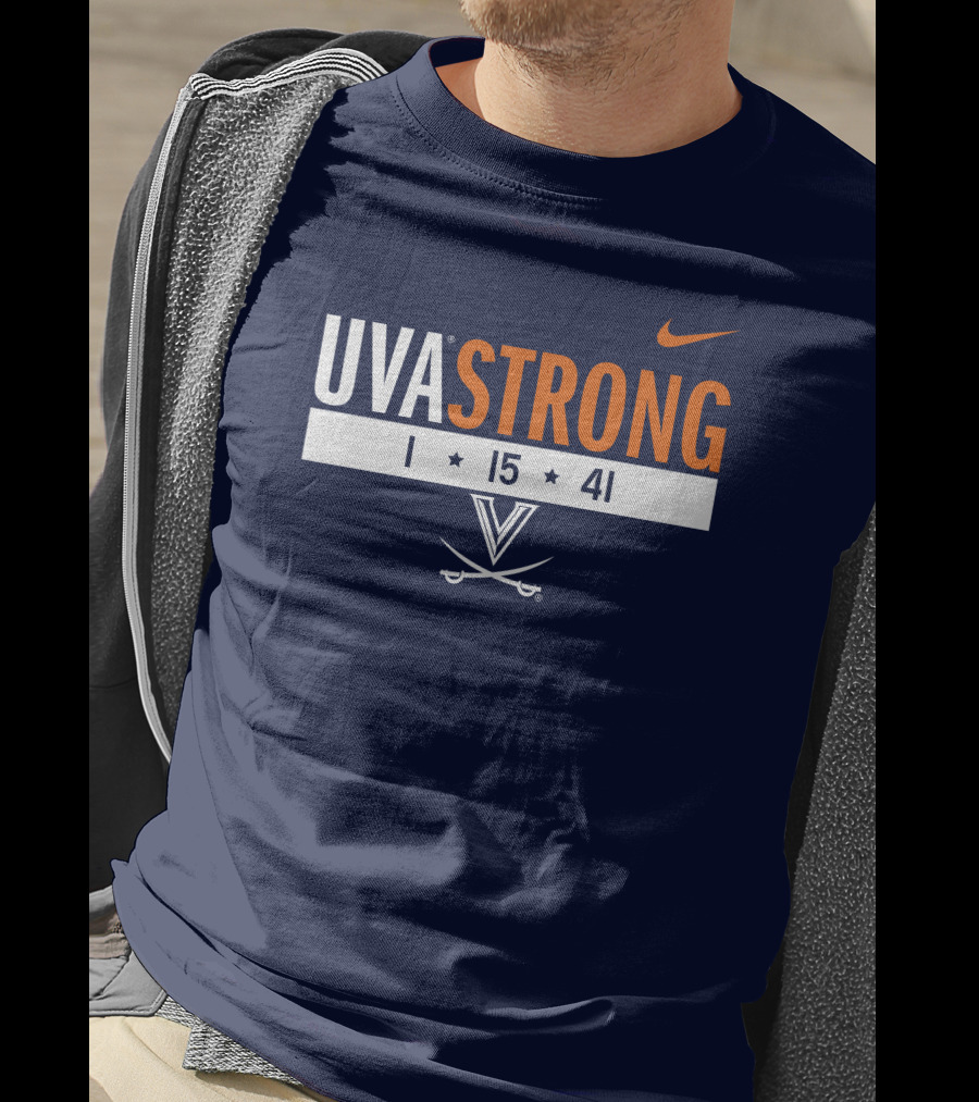 UVA Strong 1 15 41 Basketball Virginia Cavaliers T-Shirt