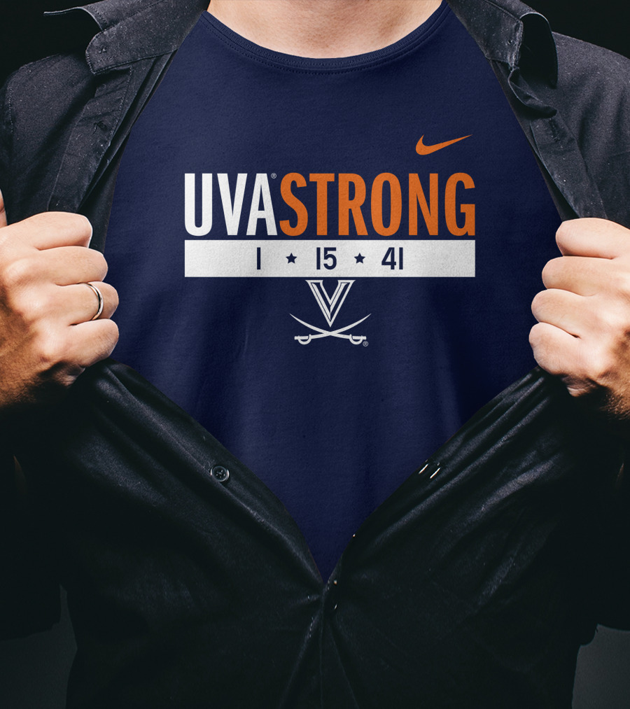 UVA Strong 1 15 41 Basketball Virginia Cavaliers T-Shirt