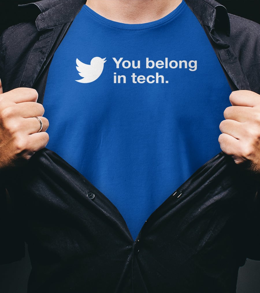 You Belong In Tech Twitter Bird T-Shirt