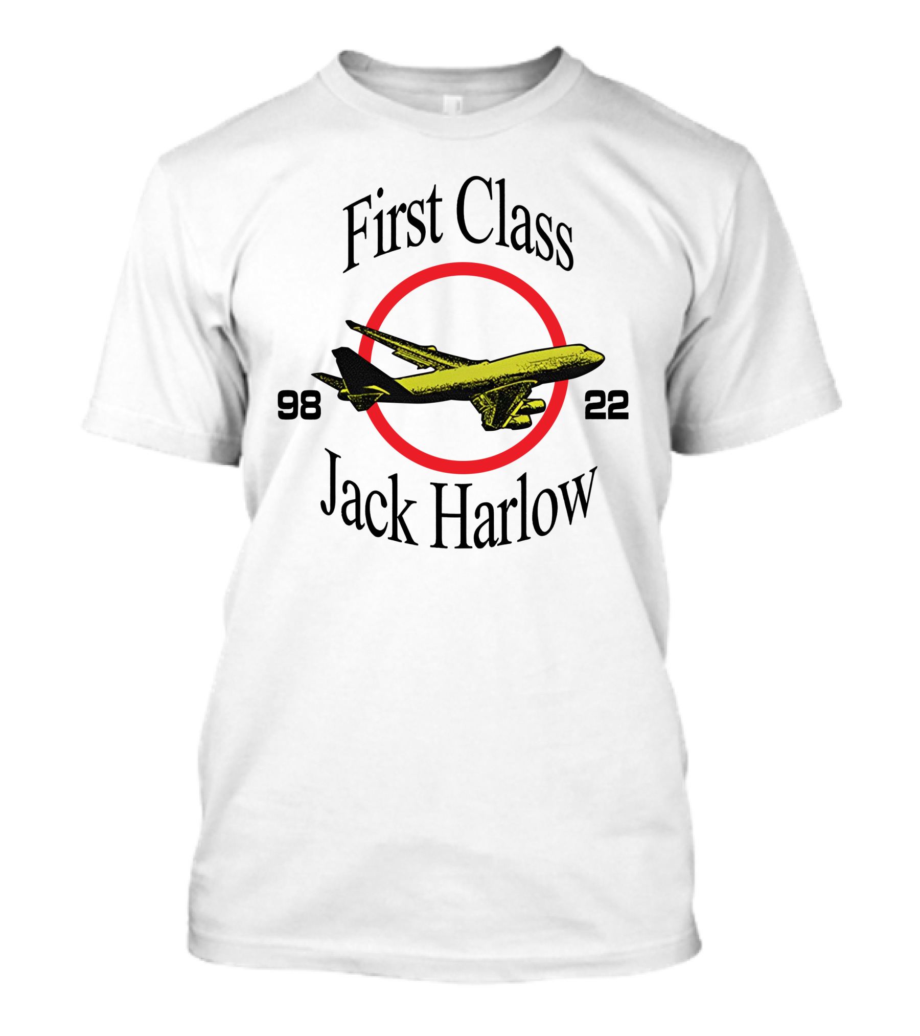 First Class Jack Harlow 9822 Airplane Circle T-Shirt