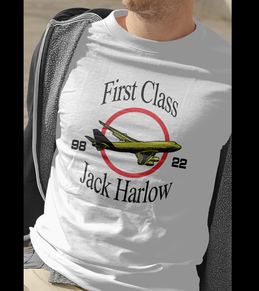 First Class Jack Harlow 9822 Airplane Circle T-Shirt