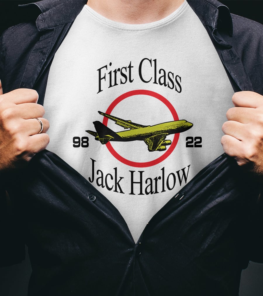 First Class Jack Harlow 9822 Airplane Circle T-Shirt