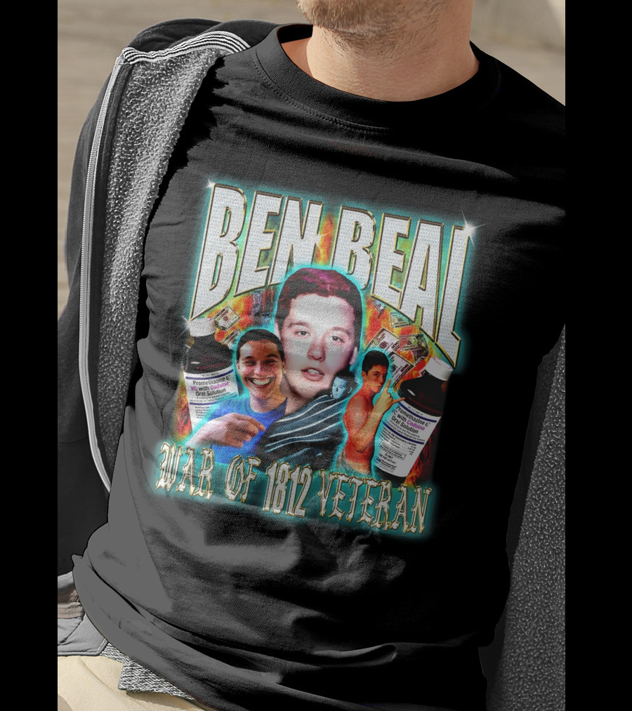 Ben Beal War Of 1812 Veteran Faces And Cough Syrup T-Shirt