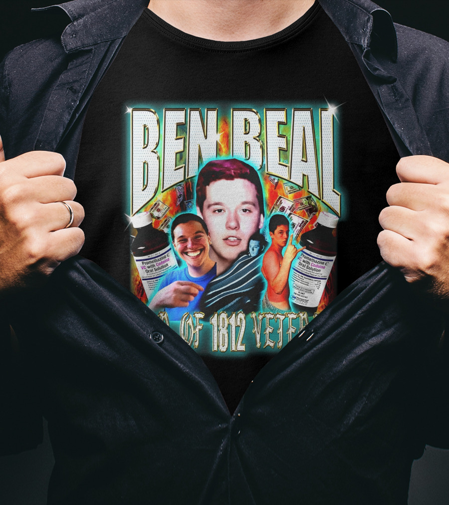 Ben Beal War Of 1812 Veteran Faces And Cough Syrup T-Shirt