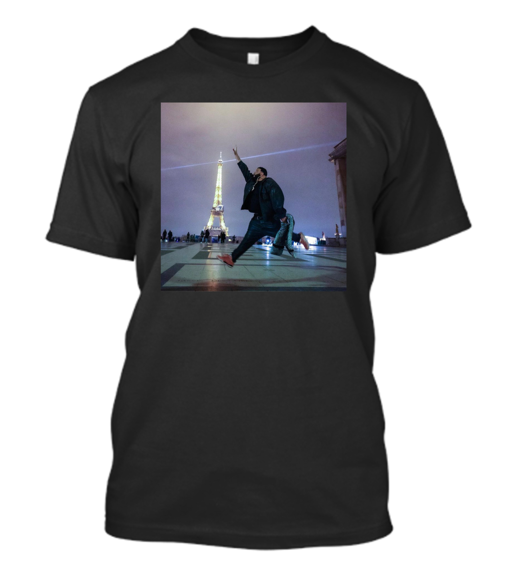 Dj Khaled Air Jordan Jumpman Eiffel Tower Paris Scene T-Shirt