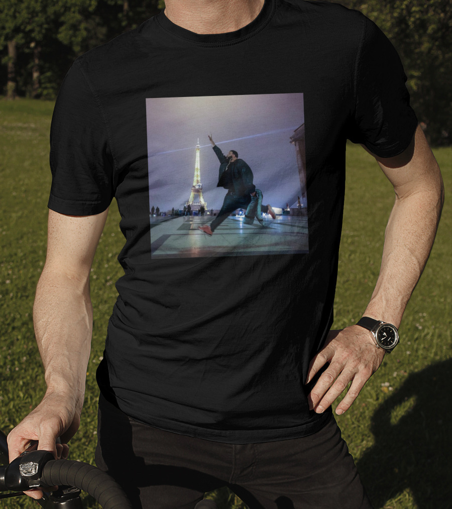 Dj Khaled Air Jordan Jumpman Eiffel Tower Paris Scene T-Shirt