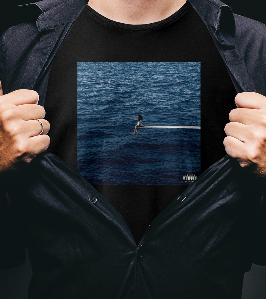 I Survived The Sza Drought SOS Album Cover Ocean T-Shirt