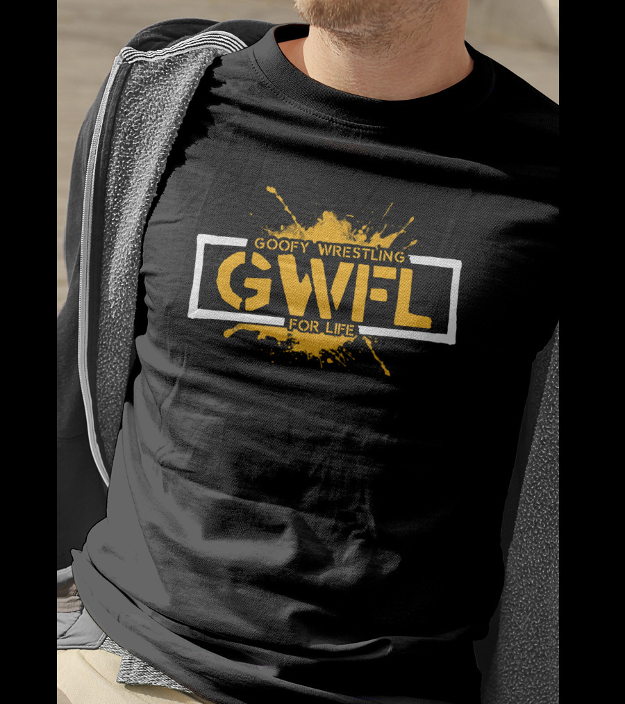 Goofy Wrestling For Life GWFL Splatter T-Shirt