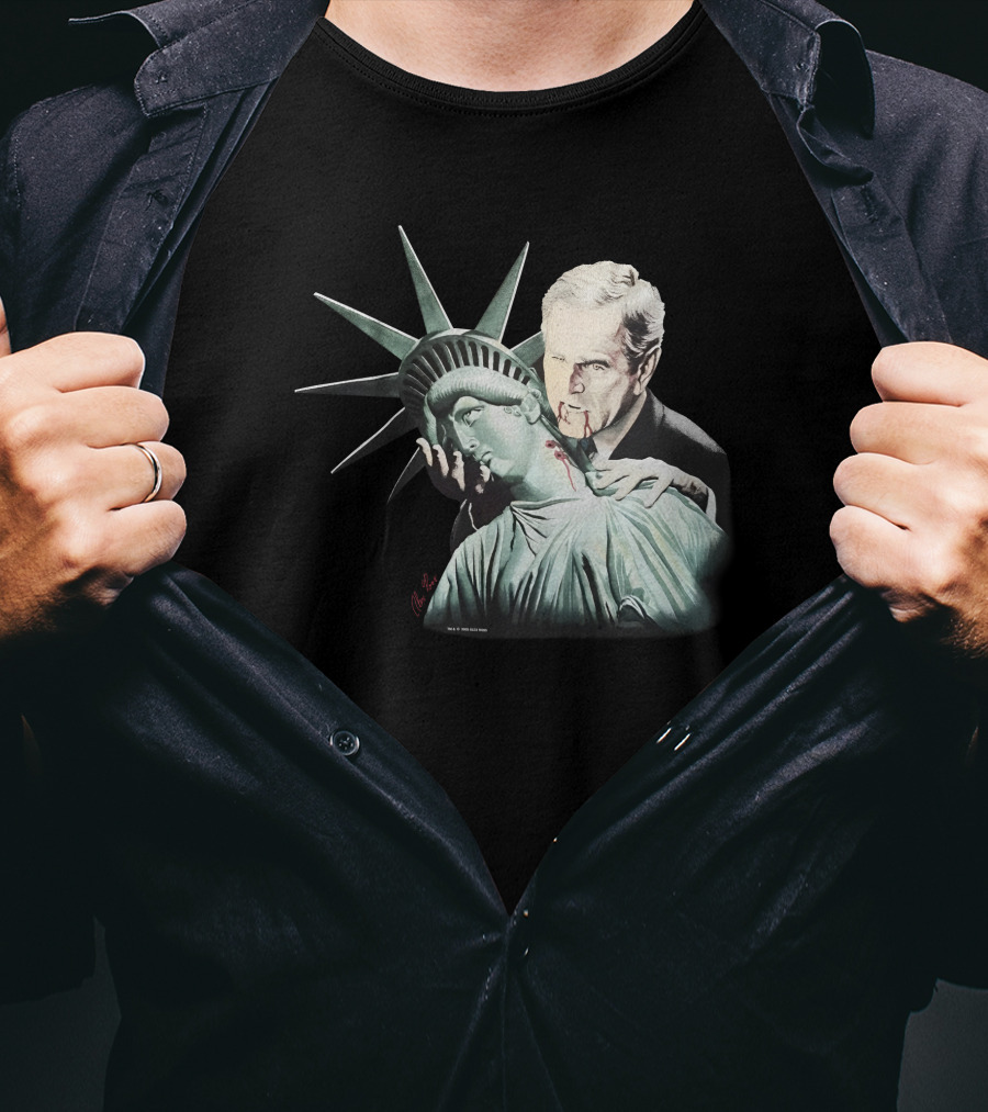 2005 George Bush Alex Ross Vampire Lady Liberty Sean Wotherspoon Vintage Rap T-Shirt