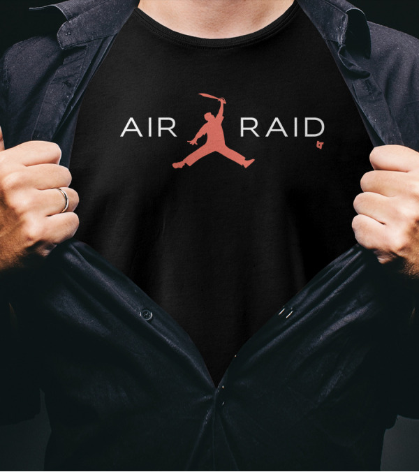Mike Leach Air Raid Football Jump T-Shirt
