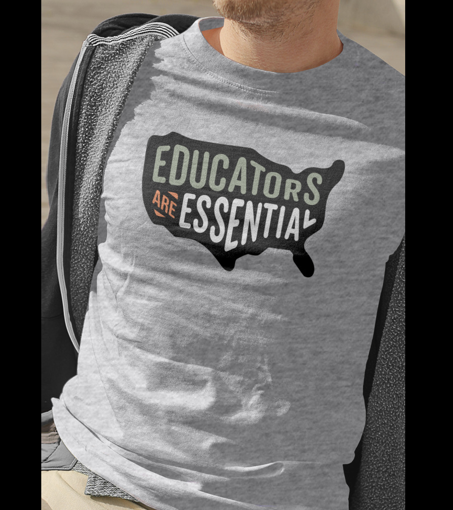 Educators Are Essential USA Map T-Shirt