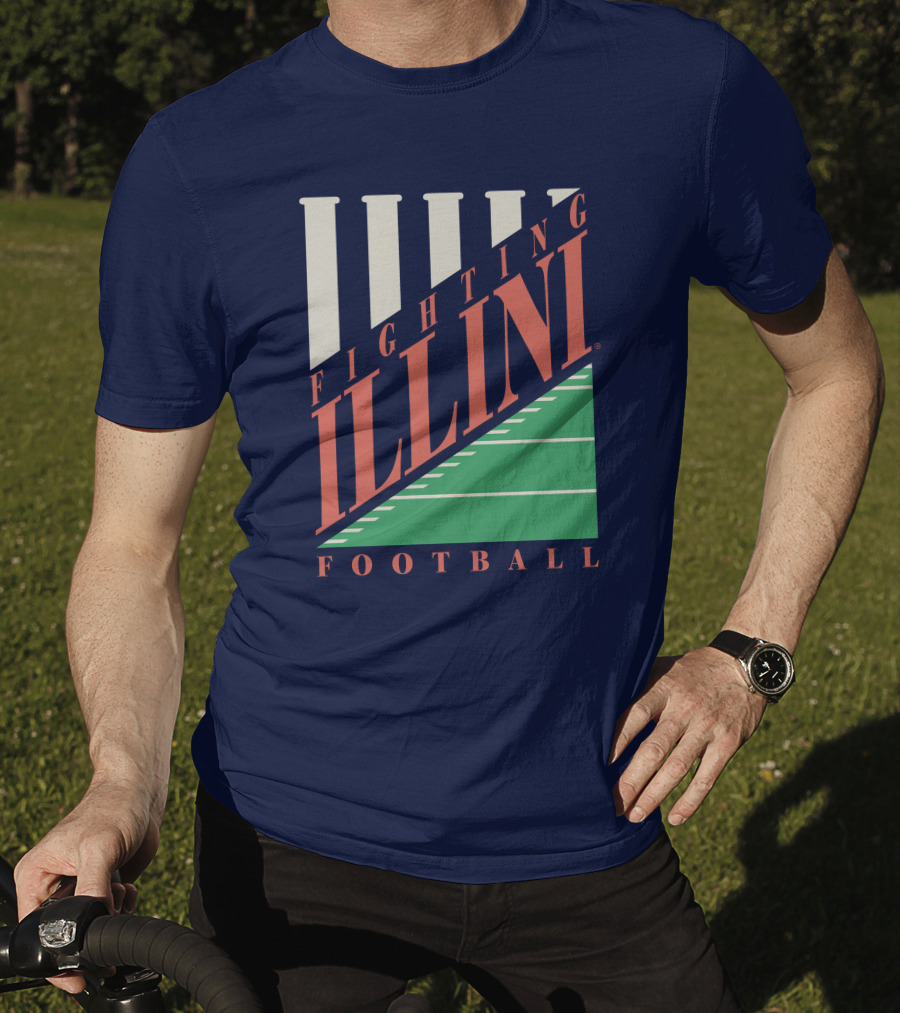 Fighting Illini Football Illinois Field Stripes T-Shirt