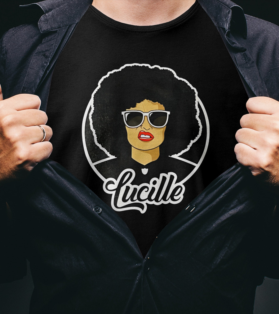 Lucille Retro Afro Sunglasses Iconic Style Lucille 2.0 T-Shirt
