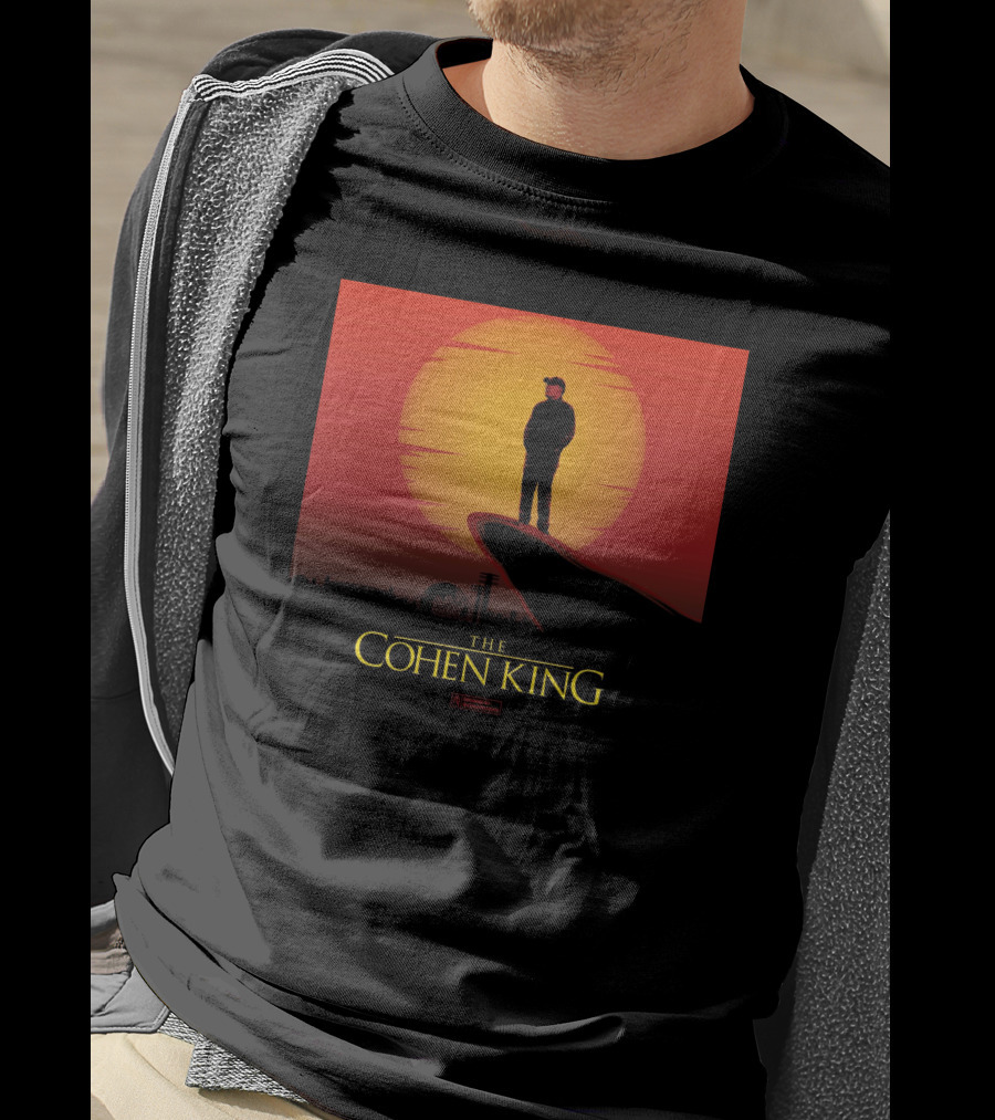 The Cohen King Silhouette On Sunset Cliff T-Shirt