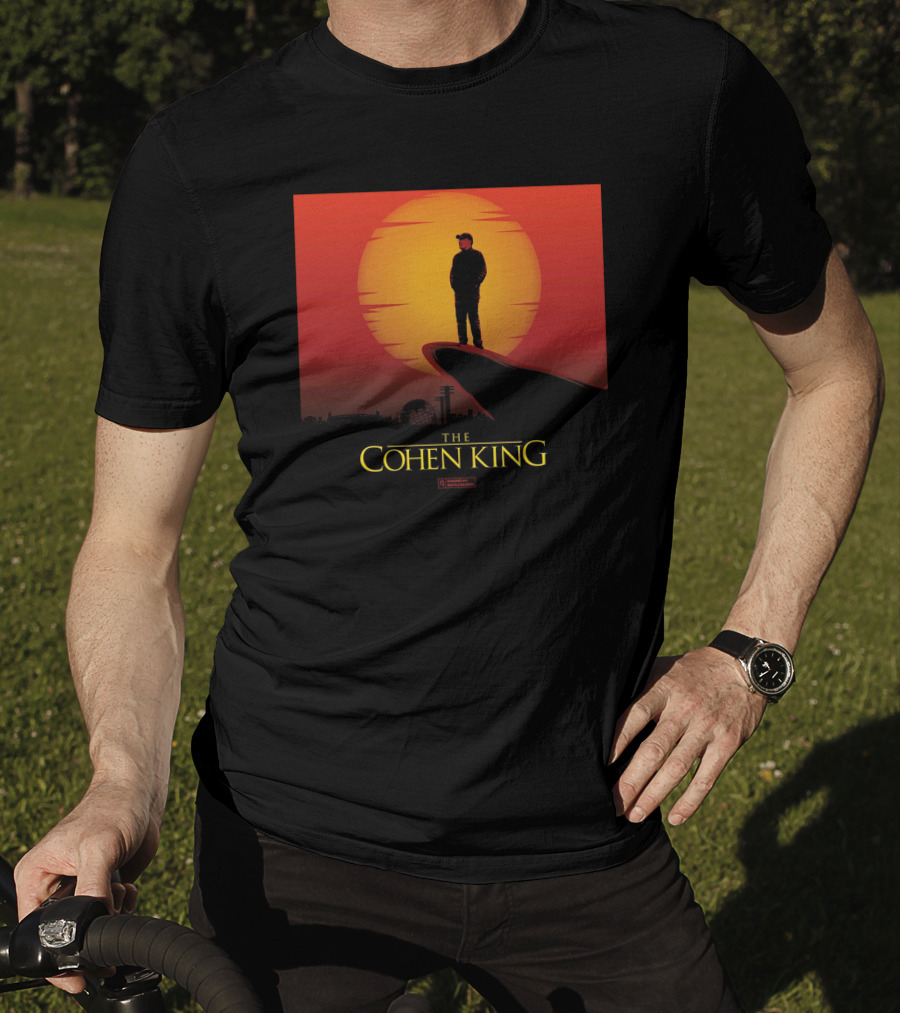 The Cohen King Silhouette On Sunset Cliff T-Shirt