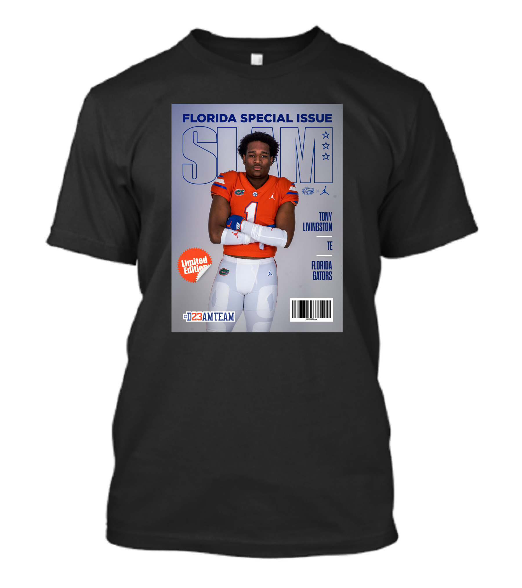 Florida Special Issue Slam Tony Livingston TE Florida Gators T-Shirt