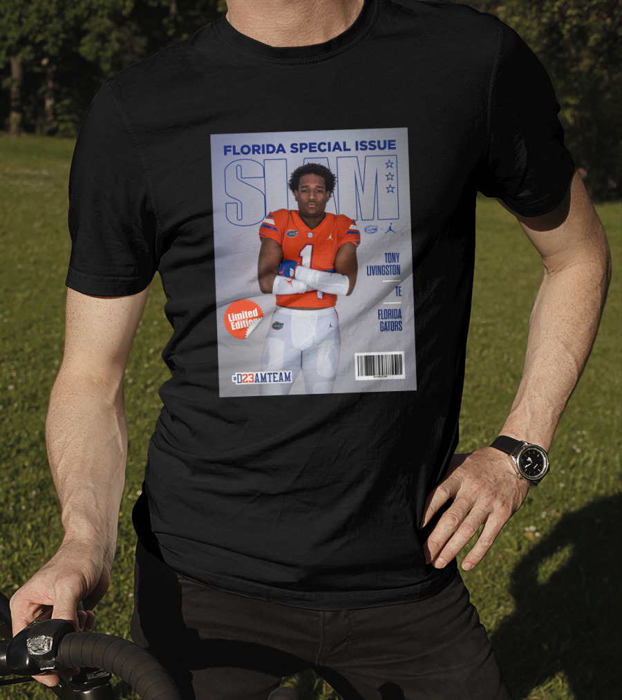 Florida Special Issue Slam Tony Livingston TE Florida Gators T-Shirt