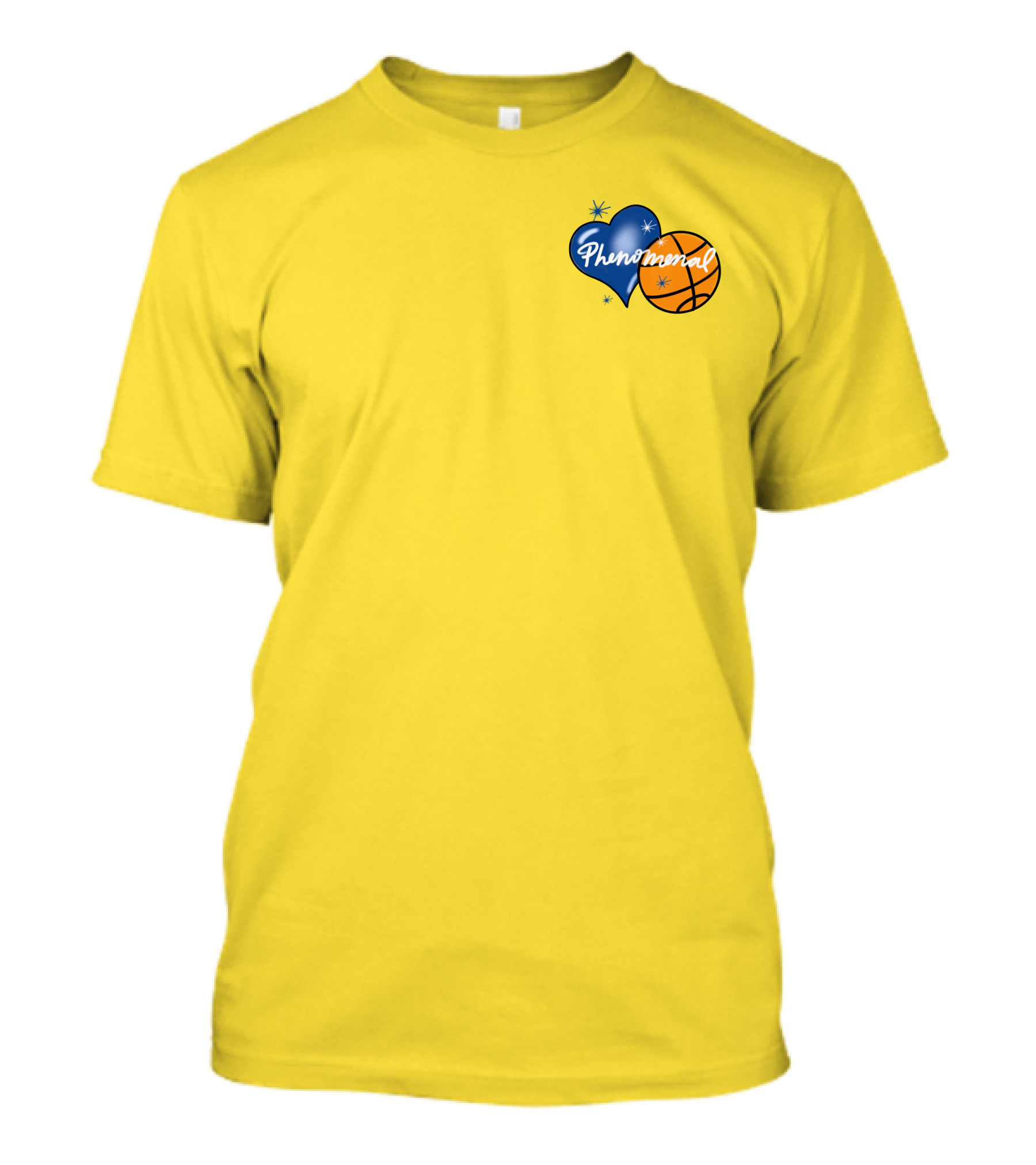 Phenomenal Warriors Shop Basketball Heart T-Shirt