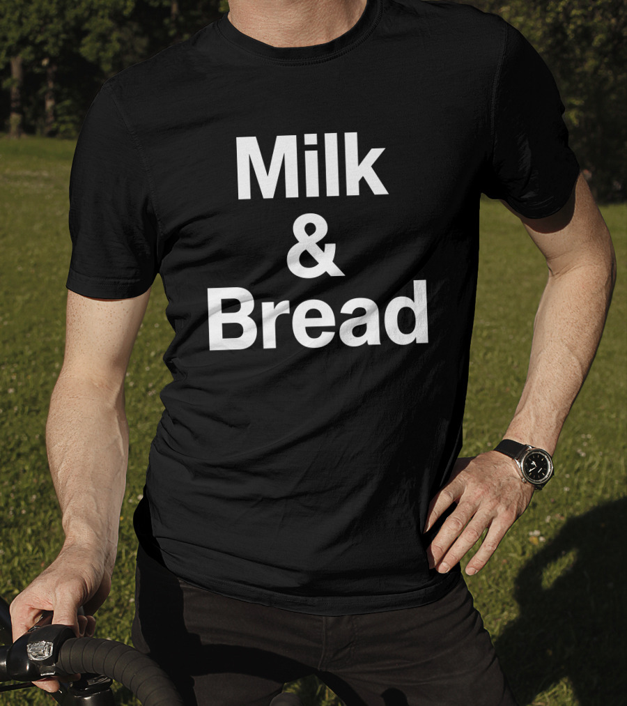 Milk And Bread Classic Minimalist Text T-Shirt