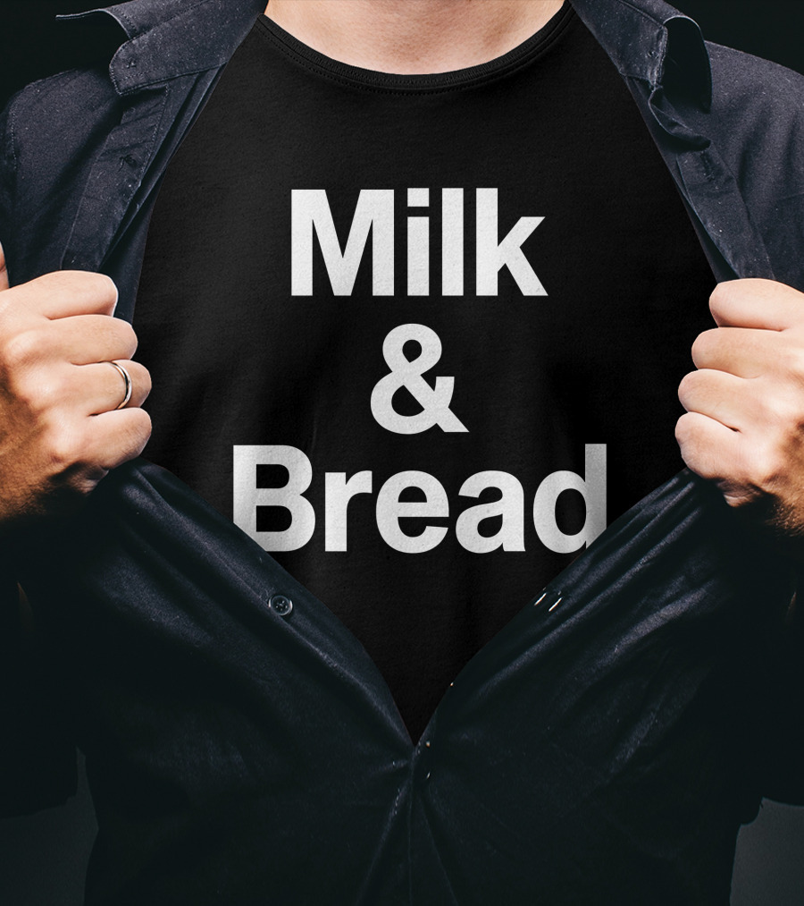 Milk And Bread Classic Minimalist Text T-Shirt