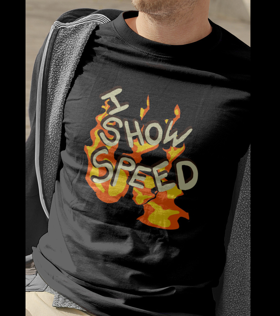I Show Speed Fire Flames Bro T-Shirt