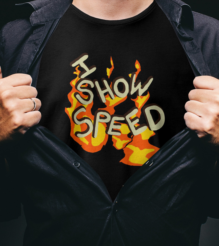 I Show Speed Fire Flames Bro T-Shirt
