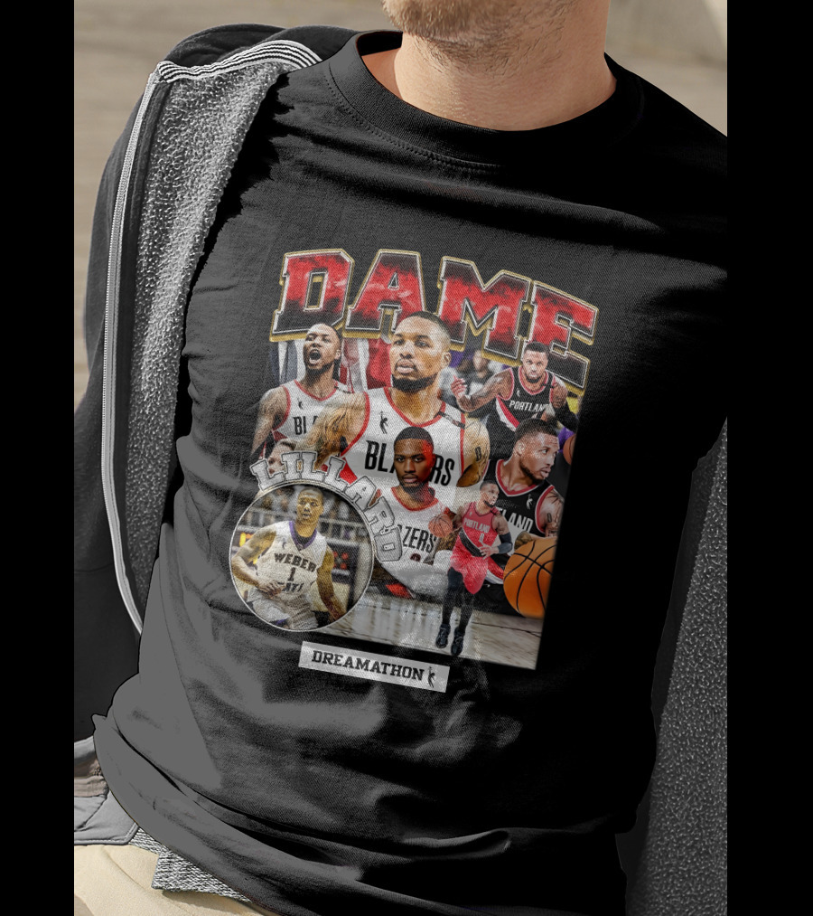 Dame Lillard Blazers Dreamathon Weber T-Shirt