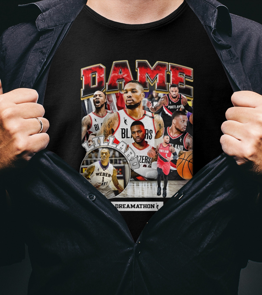 Dame Lillard Blazers Dreamathon Weber T-Shirt