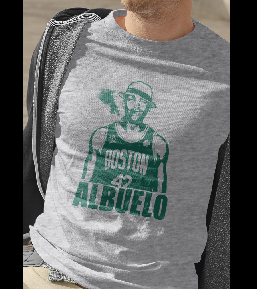 Boston 42 Albuelo Smoking Basketball Jersey T-Shirt
