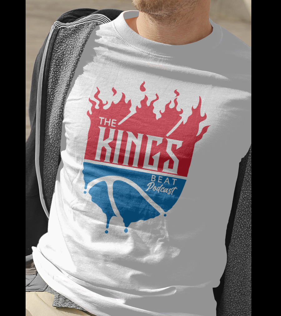 The Kings Beat Podcast Flame Basketball Drip T-Shirt
