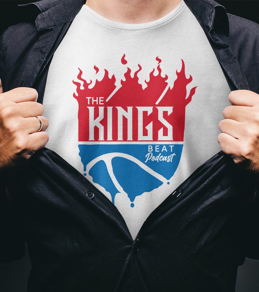 The Kings Beat Podcast Flame Basketball Drip T-Shirt