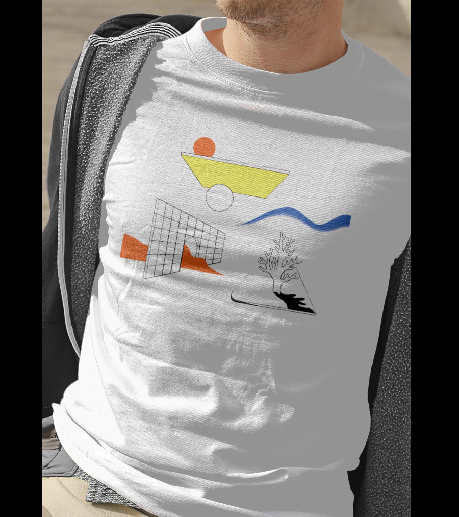 Clams Casino Winter Flower Abstract Geometric Elements T-Shirt